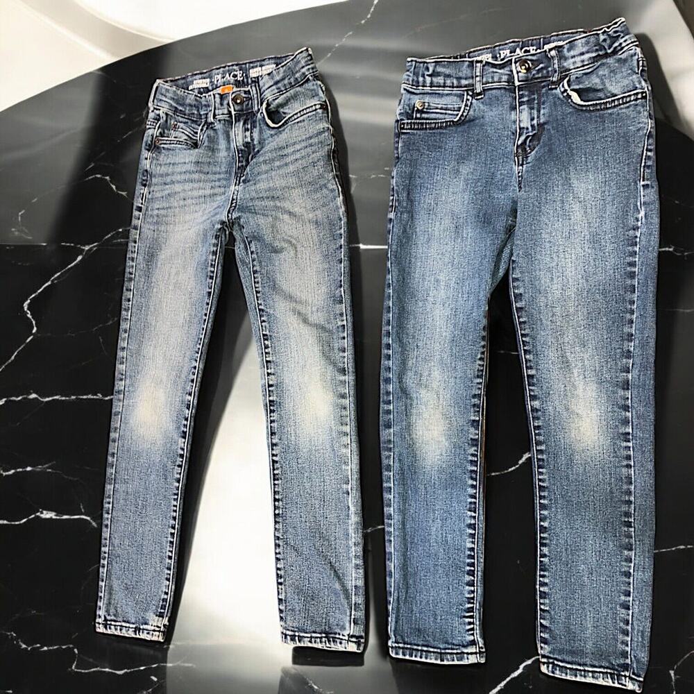 2 Pairs The Childrens Place Stretch Extensible Skinny Etroit 8/Super Skinny 10!